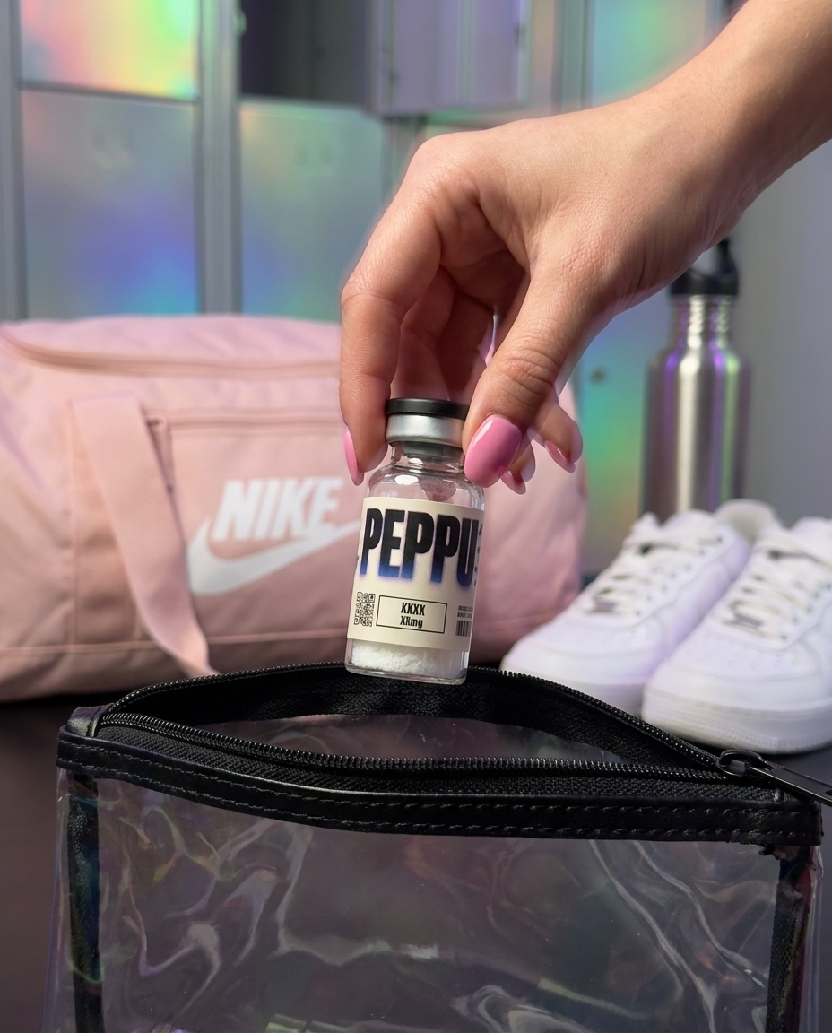 post-pilates Β· the vial in the toiletry pouch. travel + recon β¨